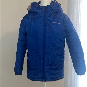 Calvin Klein Jeans Blue Puffer Jacket for Kids